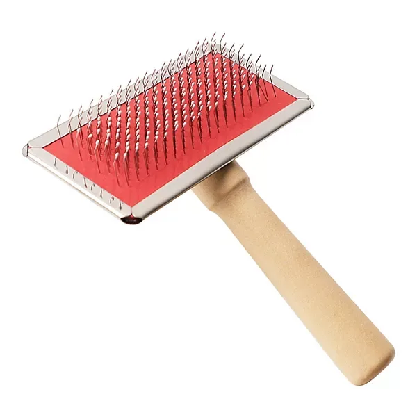 Wooden Handle Slicker Brush