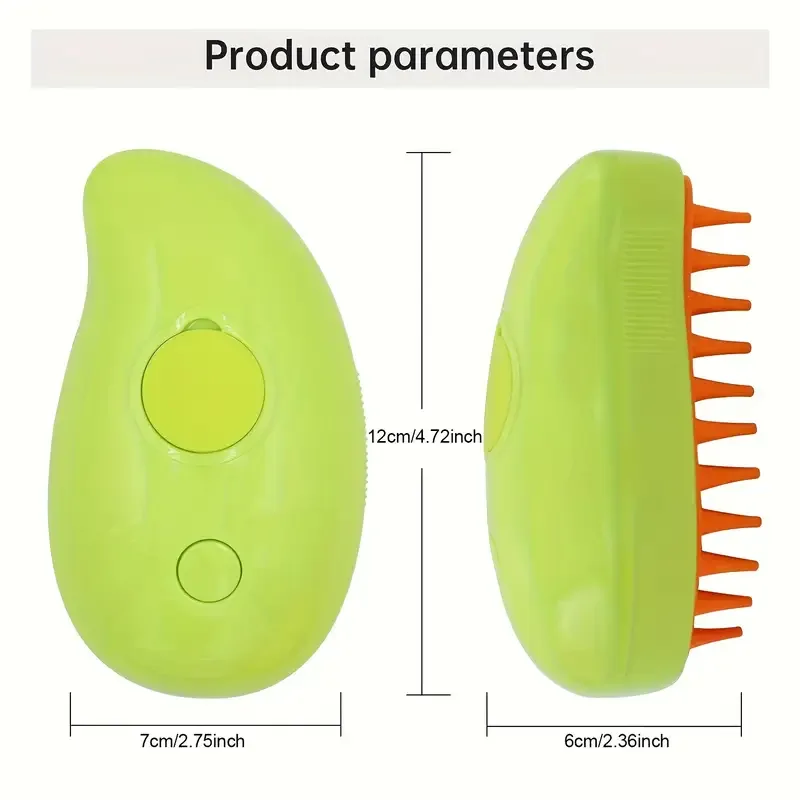Pet Hair Mango Steam Brush with USB Charger