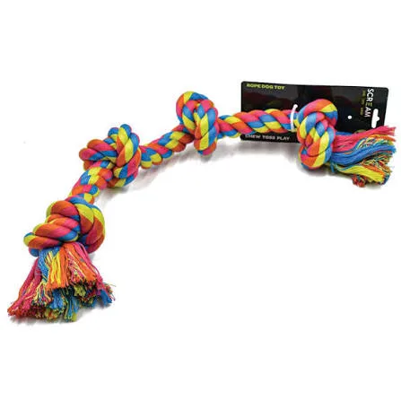 Polyester-Cotton Rope Triple Knot Toy