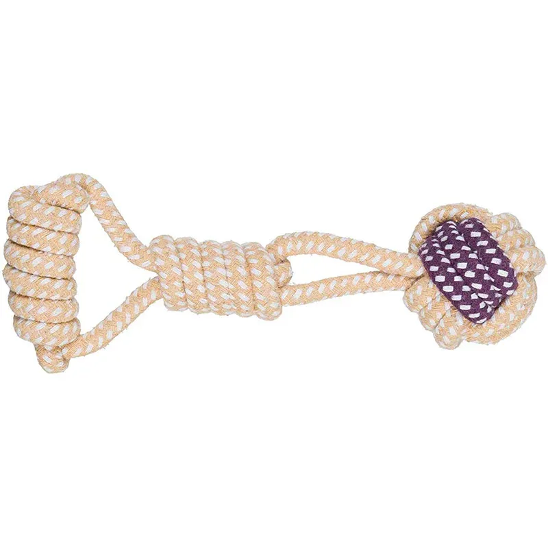 Polyester-Cotton Rope Knotted with Ball Toy