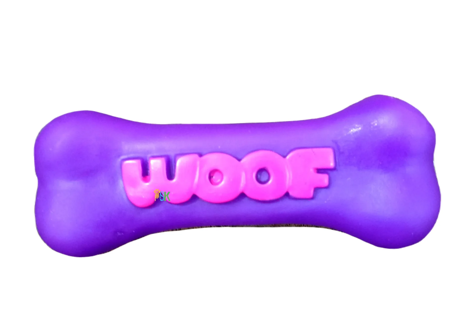 Squeaky Vinyl Toy Woof Bone