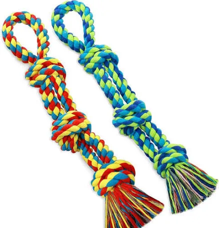 Polyester-Cotton Rope Four Knot Toy