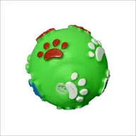 Squeaky Vinyl Toy Ball with Large Paw
