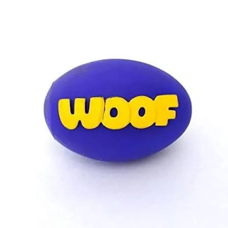 Squeaky Vinyl Toy Woof Rugby