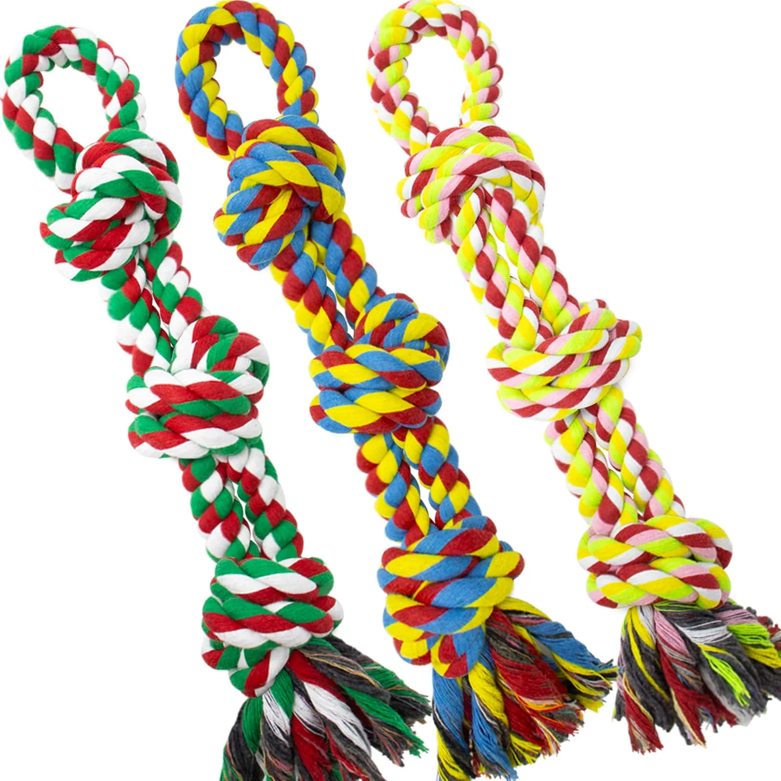 Polyester-Cotton Rope Four Knot Toy