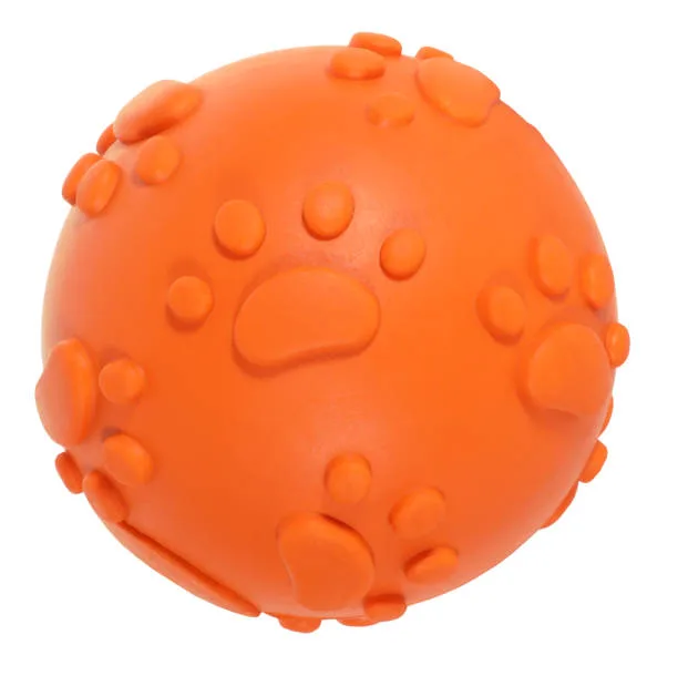 Squeaky Vinyl Toy Ball with Large Paw