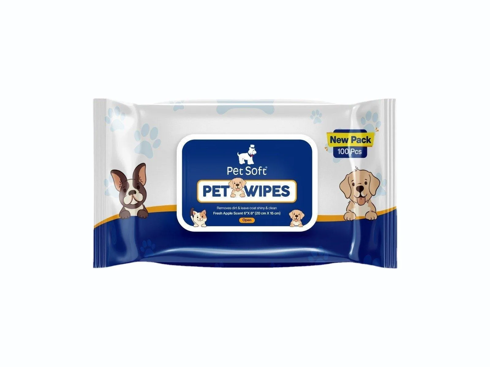 Pet Wipes 100 Sheets Pack