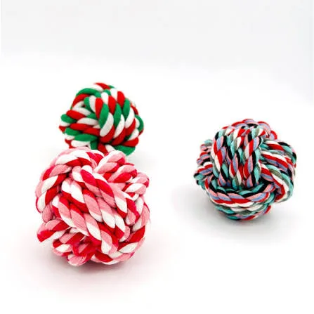Polyester-Cotton Rope Knotted with Ball Toy