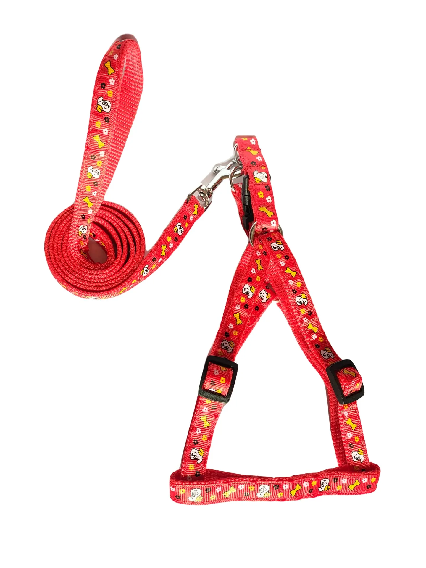 Printed Nylon Harness with Leash
